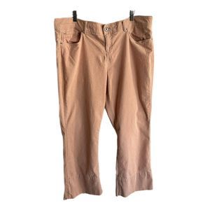 Tommy Hilfiger Pink Women's Corduroy Capri Pants, Size 18, Pre-owned